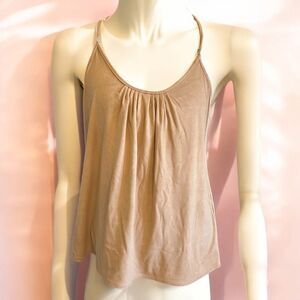 Soho Jeans NY & Co Faux Suede Spaghetti Strap Tank - L